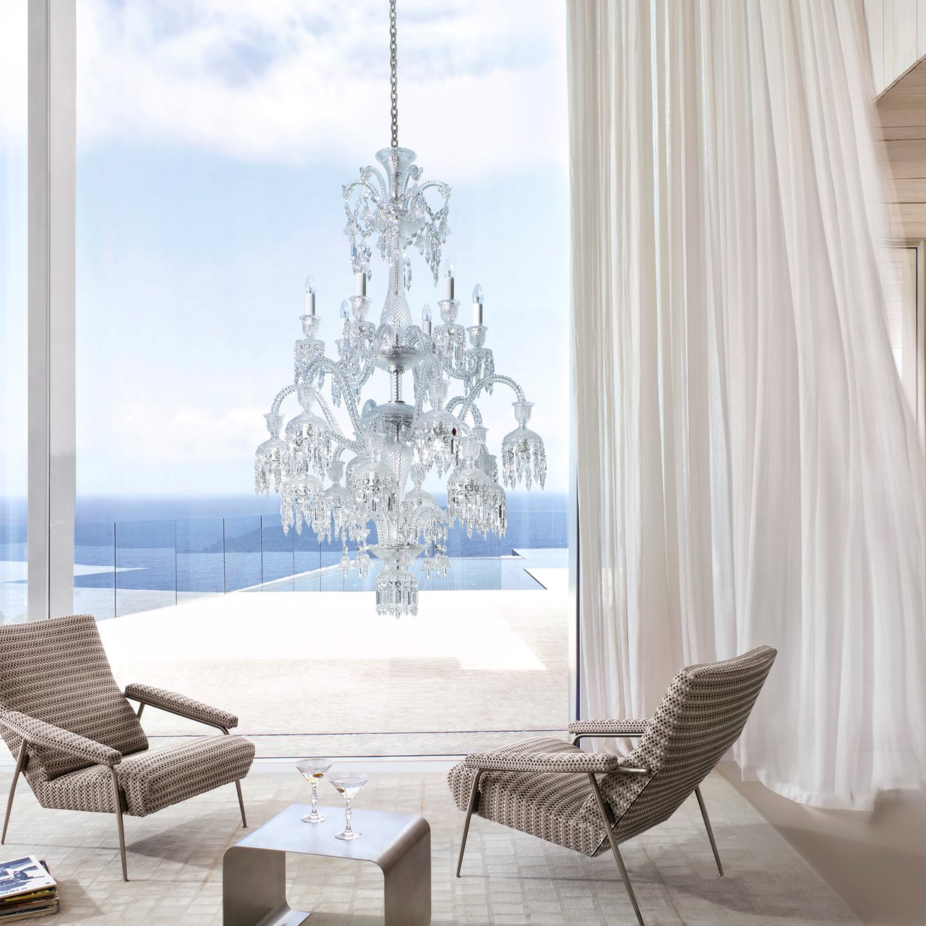 Baccarat Solstice Chandelier 18 Lights Lighting - FormFluent Sydney Australia