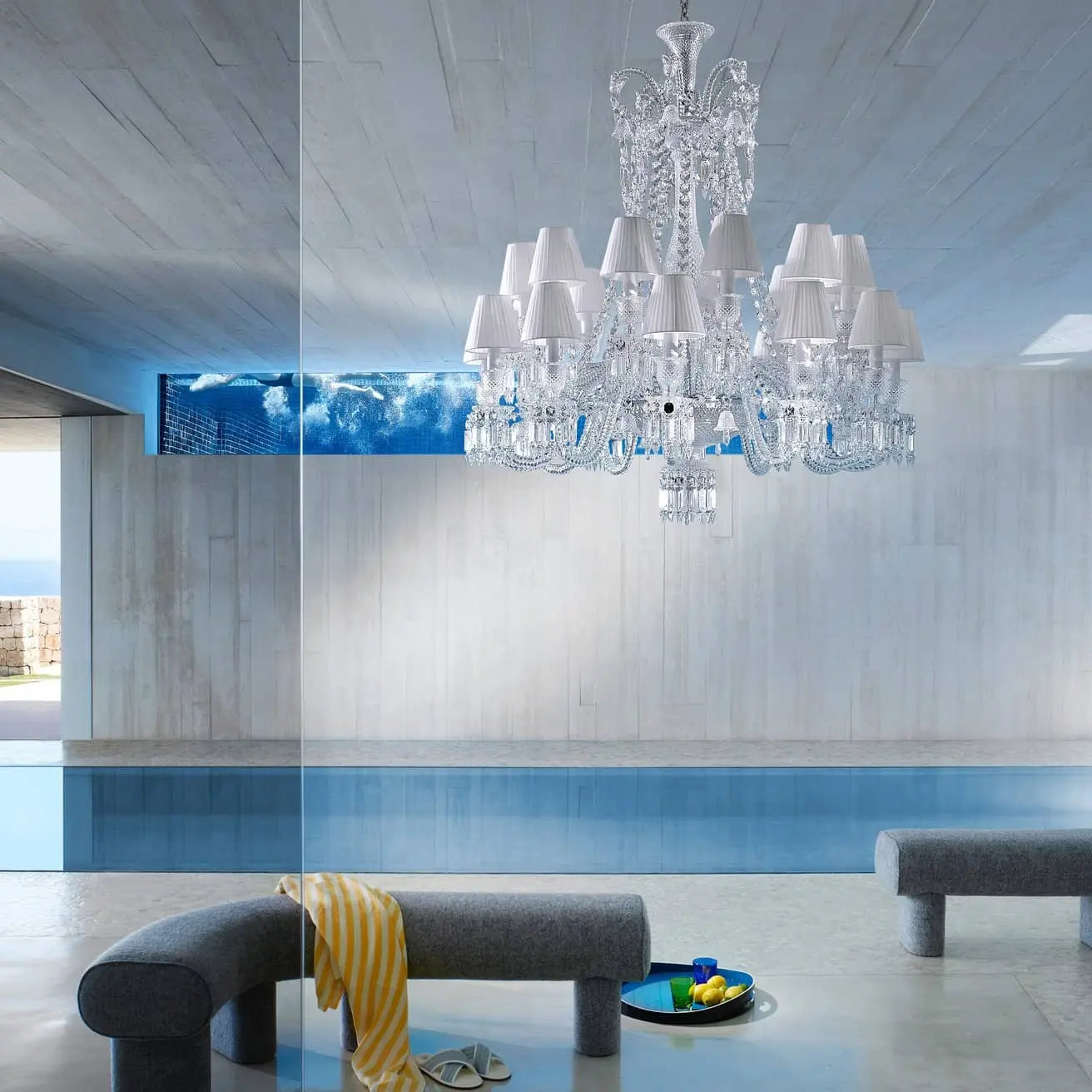 Baccarat Zénith Chandelier Short (24L) Lighting by Baccarat at FormFluent Sydney, Australia