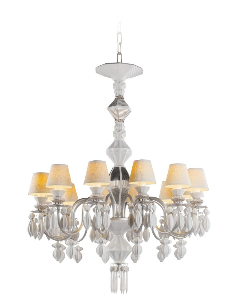 Lladró Lladró Belle de Nuit 12 Lights Chandelier - FormFluent Sydney Australia