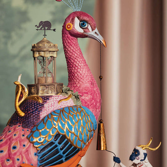 Bird of The Gods How The Peacock Got His Feathers - 01002037 Lladro Ephemeral Treasures Sculpture Limited Edition - NYC Launch Close-up