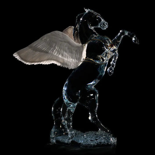Heavenly Mount - Baccarat's Olympus Pegasus Horse Sculpture Limited Edition by FormFluent 