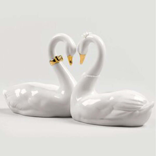 Love Birds What Do They Really Symbolise - 01009304 Lladro Endless Love Swans Figurine Golden Lustre