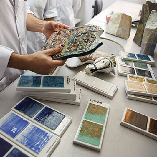 An Impressive Palette The Lladro Colours That Are Tricky to Get Right - Lladro Colour Process Pigment Swatches Factory