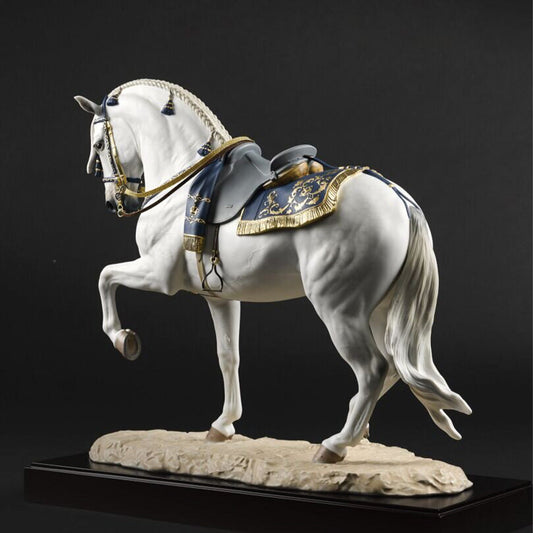 Anatomically Accurate The Horses of Lladro - 01002007 Lladro Spanish Pure+Breed Horse Sculpture Limited Edition - Back