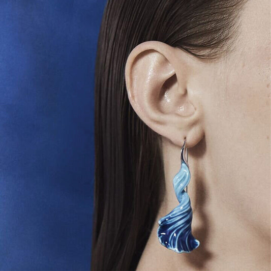 Aquarium Collection Statement Jewellery For Every Day - 01010199 Lladro Aquarium Long Earrings - Lifestyle