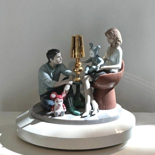 Beauty In the Everyday How Lladro Captures the Little Moments in Life - 01007255 Lladro The Family Portrait Figurine by Jamie Hayon
