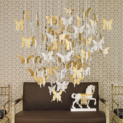 Designer Dive Bodo Sperlein Puts Fun and Sophistication into His Designs for Lladro - 01017233 Lladro Niagara Chandelier 1.10m Gold Lustre - Lifestyle 1
