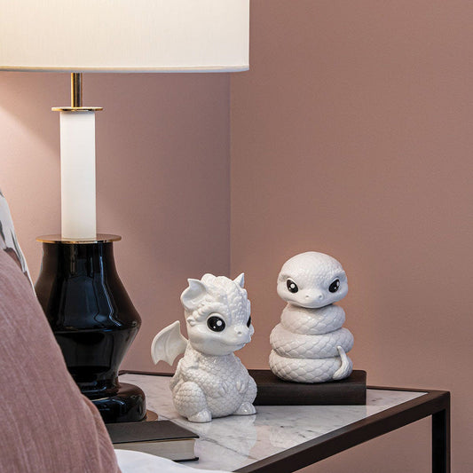 Guardian Snakes Around the World - Overcoming Fear and Empowering Growth -Lladro Baby Dragon and Baby Snake Figurine