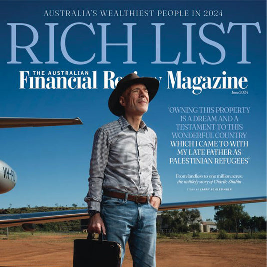 Guess Which Lladro Lighting Is Featured in the AFR Rich List 2024 - Australian Financial Review Rich List 2024 Front Page