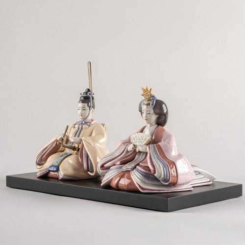 Japanese Hina Dolls - Symbols of Aspirational Legacy and Modern Takes on a Centuries-Old Tradition - 01009543 lladro Hina Dolls Figurine Beige and Pink - Right