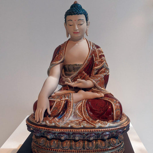 Lladró's Earth Buddha The Witness To A Spiritual Awakening - 01012524 Lladro Shakyamuni Buddha Figurine Earth Limited Edition - Window