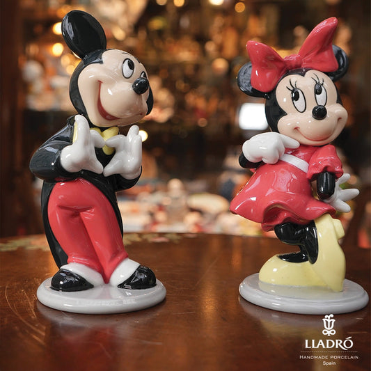 Lladro’s Official Disney A Joy for Young and Old - 01009079 Lladro Mickey Mouse Figurine