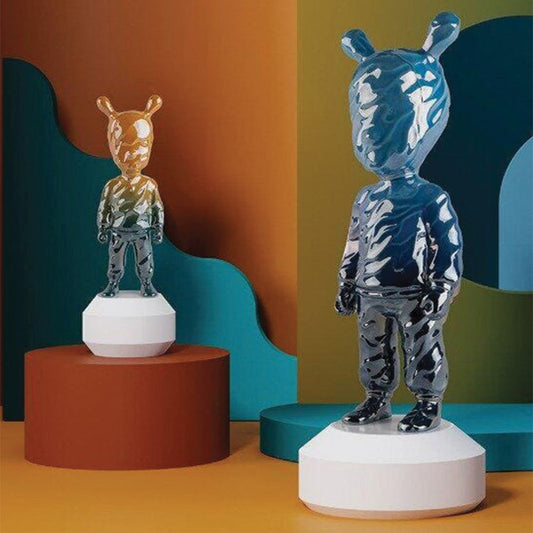 Lladro's The Guest by Supakitch Capturing the Ebbing and Flowing of Waves - 01007756 Lladro The Guest by Supakitch Small Model Numbered Edition 