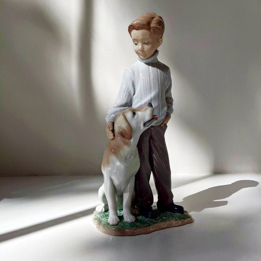 Man's Best Friend Why Do We Connect With Dogs So Much - 01006902 Lladro My Loyal Friend Dog Figurine - Window