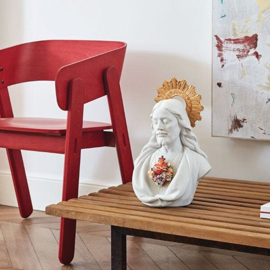 Sacred Heart A Hopeful Oasis in Today's Storm - 01009711 Lladro Sacred Heart of Jesus Sculpture - Lifestyle