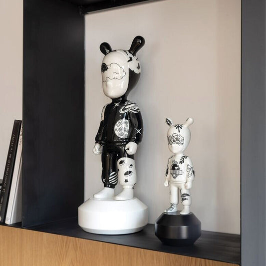 The Guest by Henn Kim A Fusion of Whimsy and Melancholy - 01007752  + 010077523  Lladro The Guest by Henn Kim Large + Small Model - Lifestyle 1
