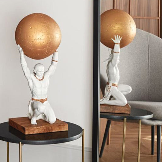 The Lladro Pantheon Greek Gods Brought to Life - 01009492 Lladro Atlas Sculpture - Lifestyle