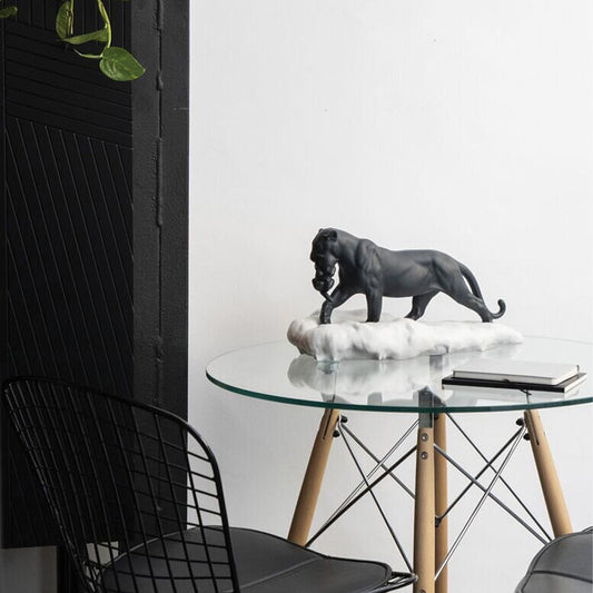 The Significance Behind the Magnificent Creature Black Panthers - 01009382 Lladro Black Panther and Cub - Lifestyle