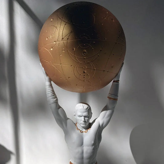 The Titan Atlas: A Man with The Weight of The World by FormFluent 