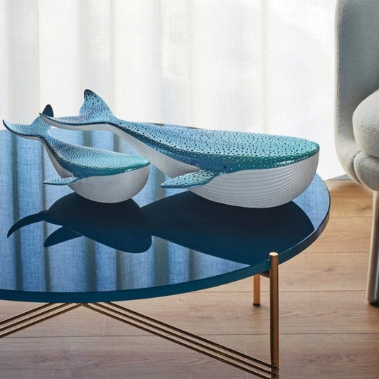 Whales The Mysteries of the World's Largest Animal - 01009569 + 01009570 Lladro Whale and Little Whale - Lifestyle