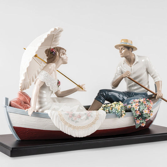 Where the Wind Blows Lladro’s Boats - 01002034 Lladro Romance on the Lake
