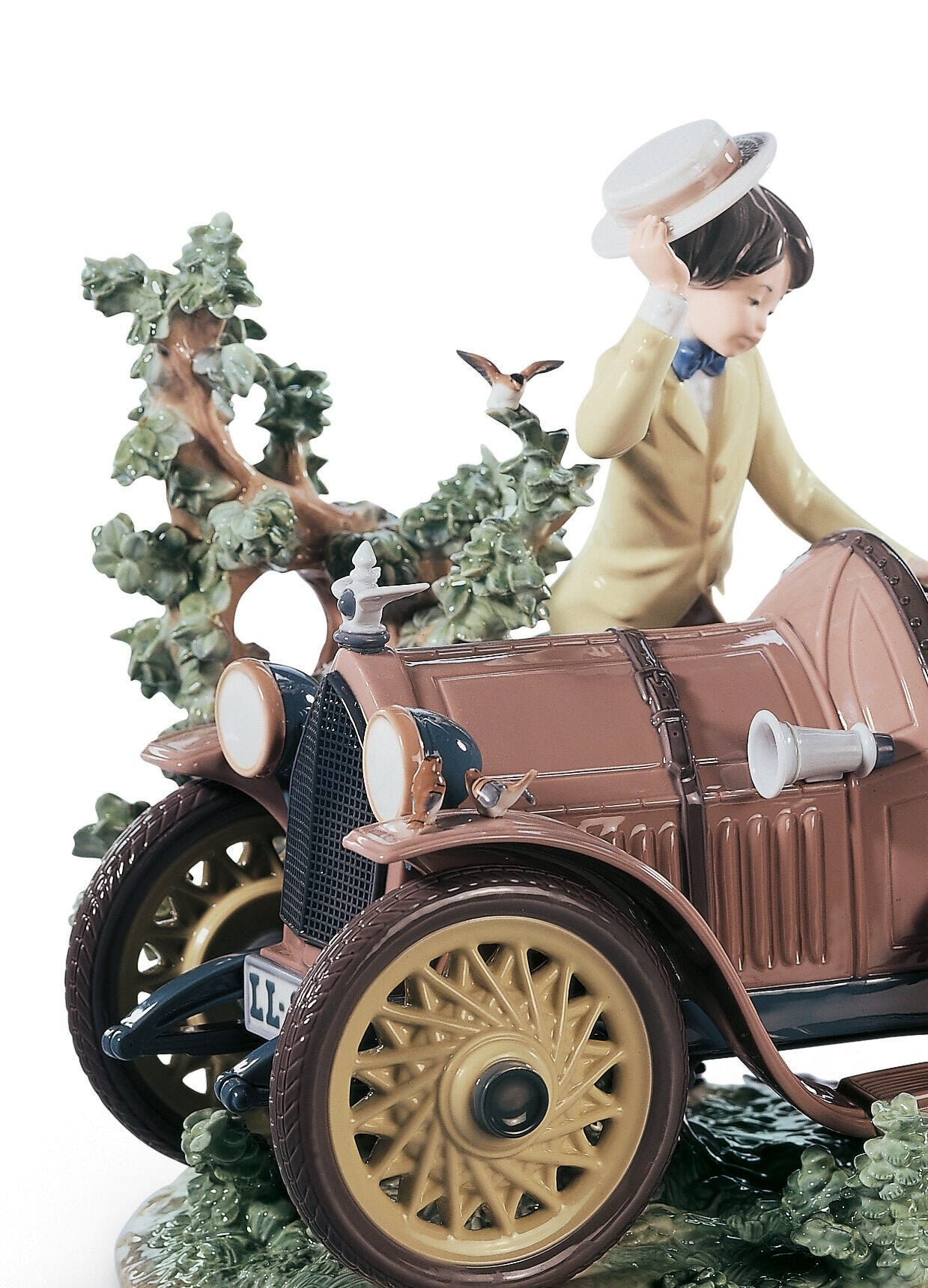 Young Couple with Car Sculpture Limited Edition