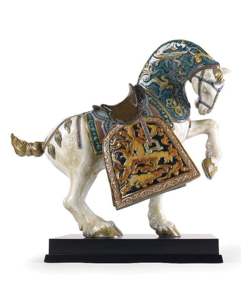 Lladró Oriental Horse Sculpture Glazed Limited Edition   FormFluent