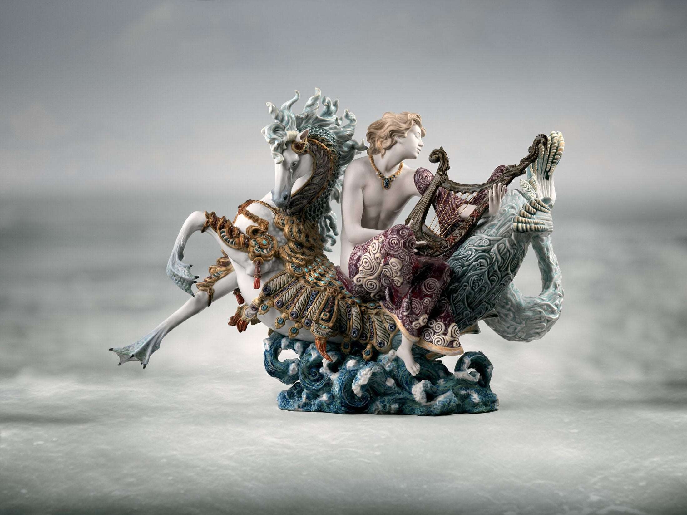  Lladró Arion on A Seahorse Sculpture Limited Edition  by Lladró at  FormFluent