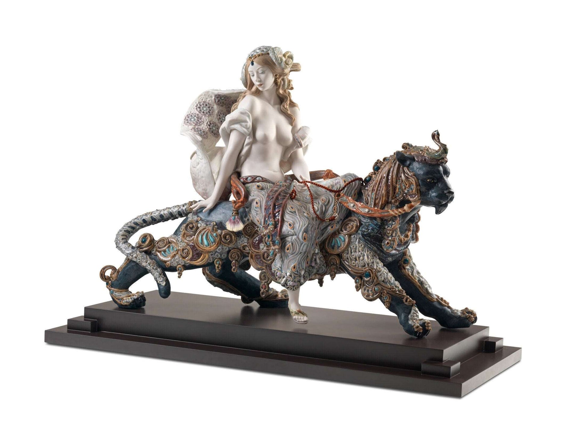 Bacchante on A Panther Woman Sculpture Limited Edition