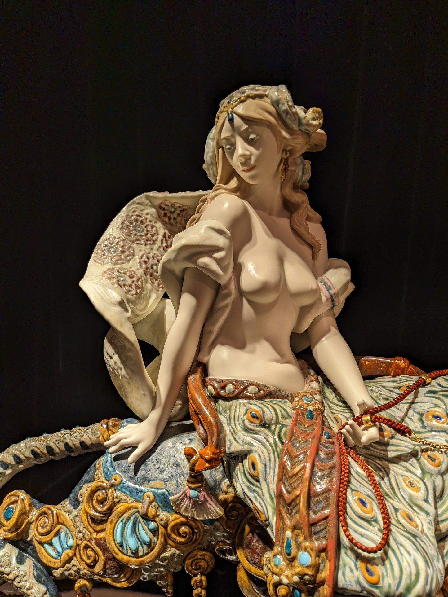 Bacchante on A Panther Woman Sculpture Limited Edition