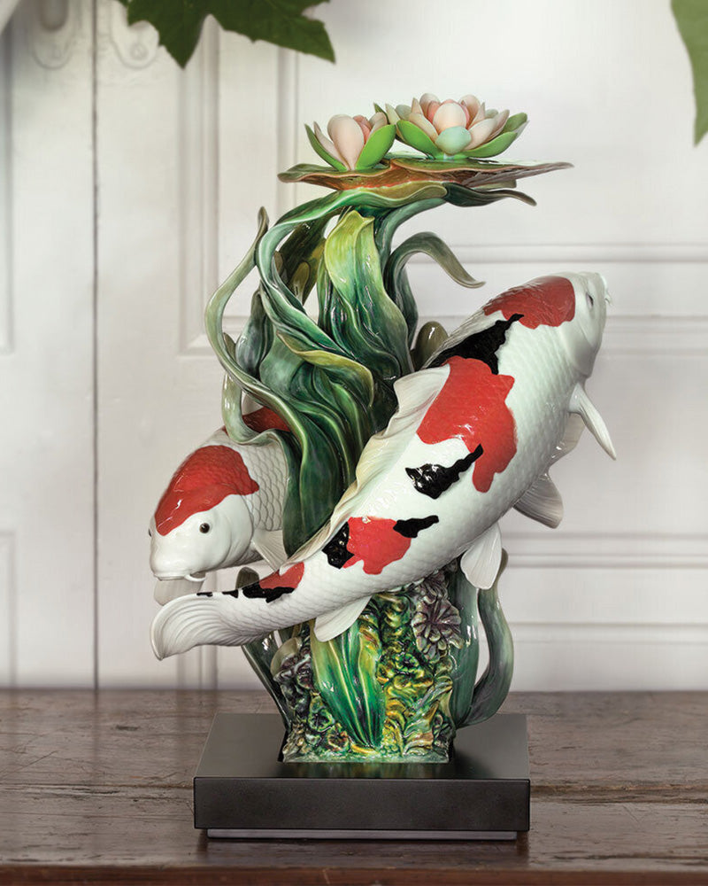 Lladró Koi Fish Sculpture Limited Edition  - FormFluent Sydney Australia