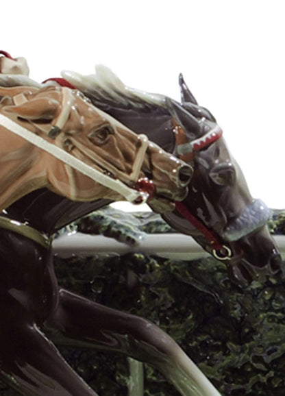  Lladró At The Derby Horses Sculpture Limited Edition Sculpture by Lladró at  FormFluent