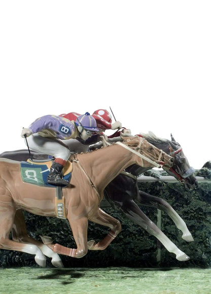  Lladró At The Derby Horses Sculpture Limited Edition Sculpture by Lladró at  FormFluent
