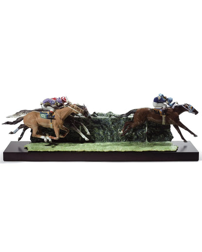  Lladró At The Derby Horses Sculpture Limited Edition Sculpture by Lladró at  FormFluent