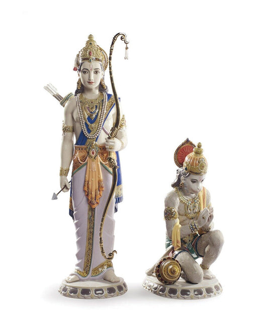 Lladró Lakshman and Hanuman Sculpture Limited Edition   FormFluent