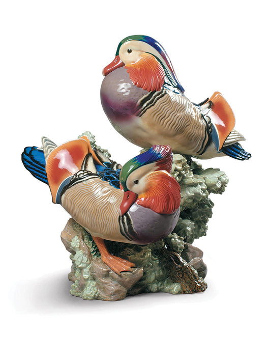 Lladró Mandarin Ducks Sculpture Limited Edition  - FormFluent Sydney Australia