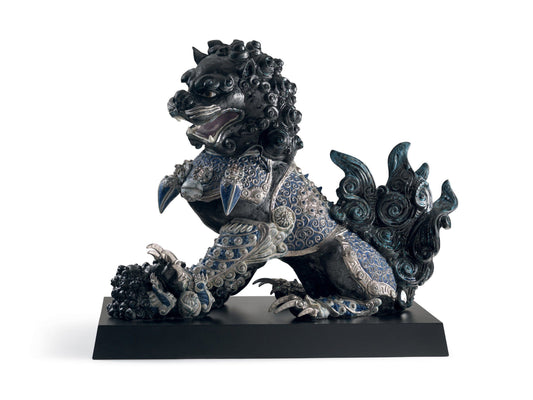Guardian Lioness Sculpture Black Limited Edition