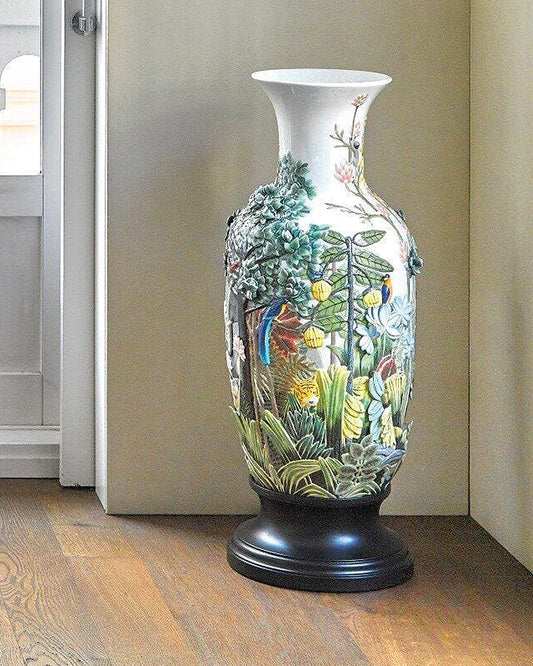 Lladró Paradise Vase Animal Life Figurine. Limited Edition   FormFluent