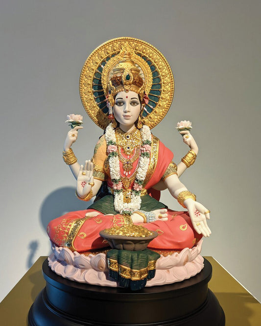 Lladró Goddess Lakshmi Sculpture Limited Edition   FormFluent