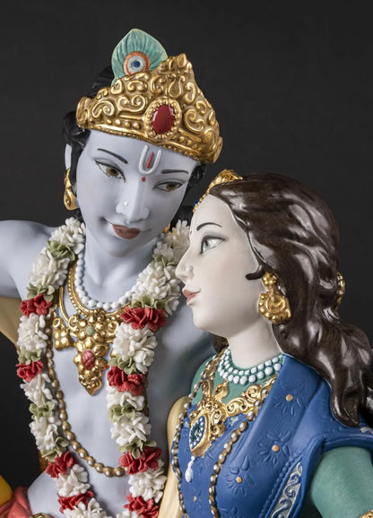  Lladró Radha Krishna on a Swing Limited Edition Sculpture by Lladró at  FormFluent