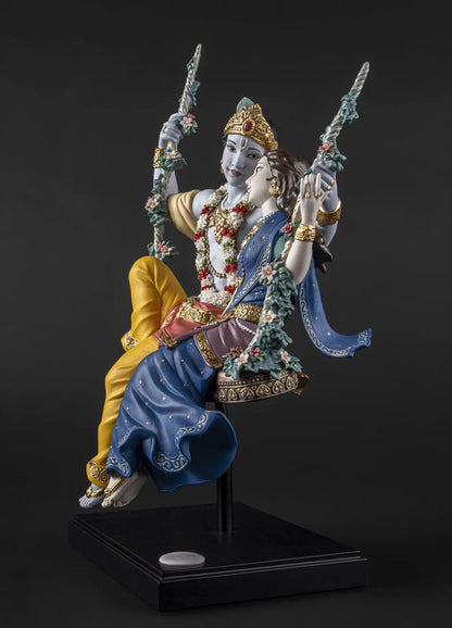  Lladró Radha Krishna on a Swing Limited Edition Sculpture by Lladró at  FormFluent