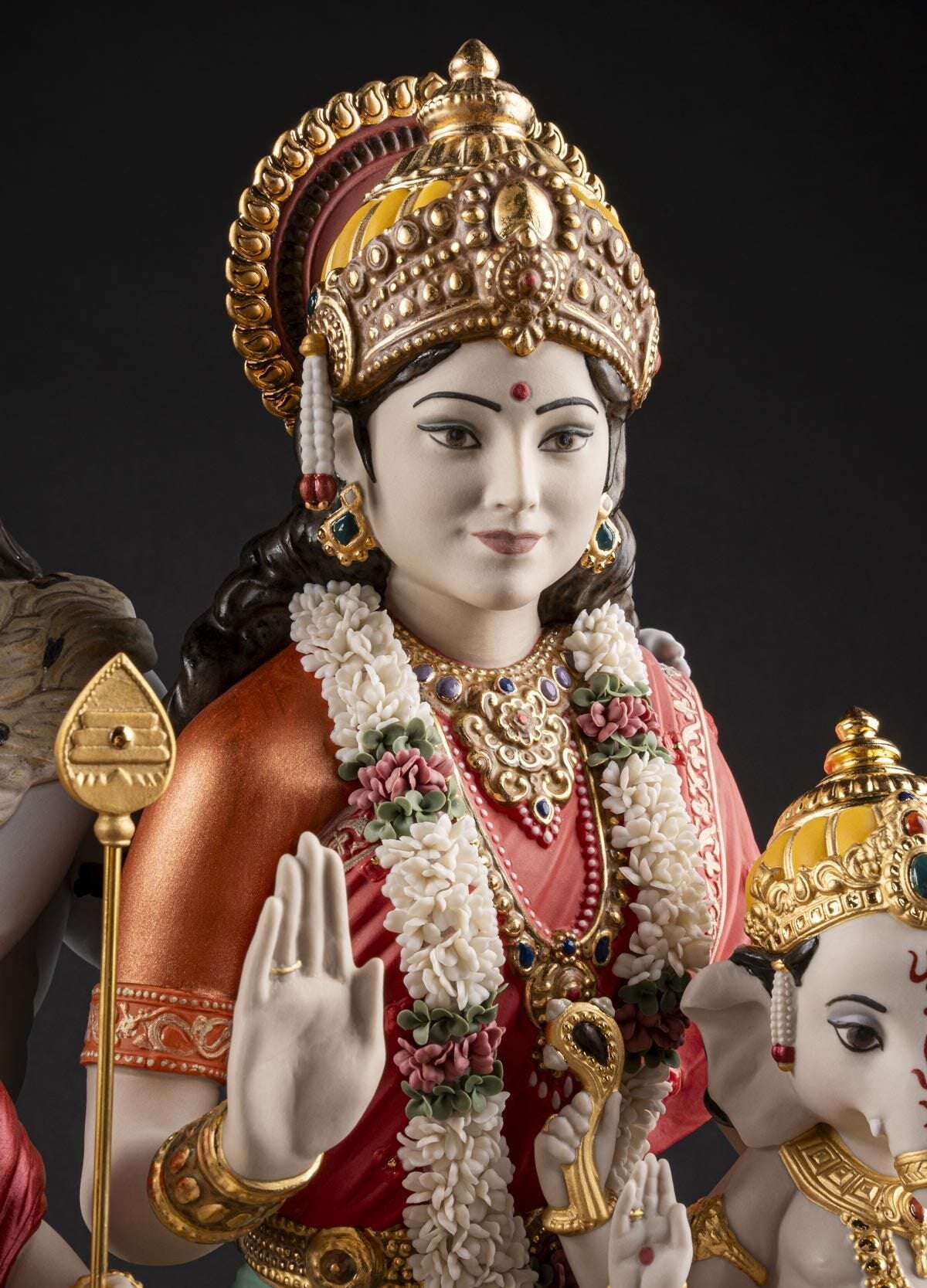 Lladró Shiv Parivar Sculpture (Shiva Parvati Ganesha Kartikeya) Limited Edition