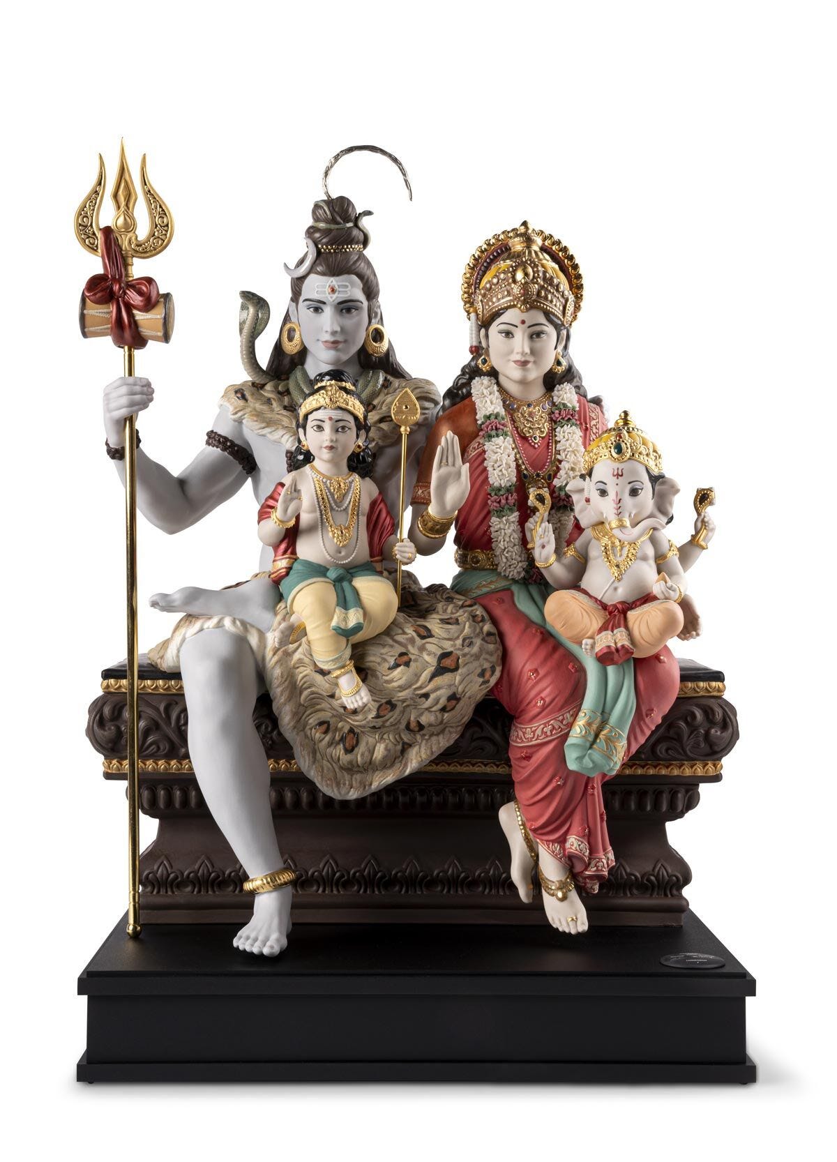 Lladró Shiv Parivar Sculpture (Shiva Parvati Ganesha Kartikeya) Limited Edition