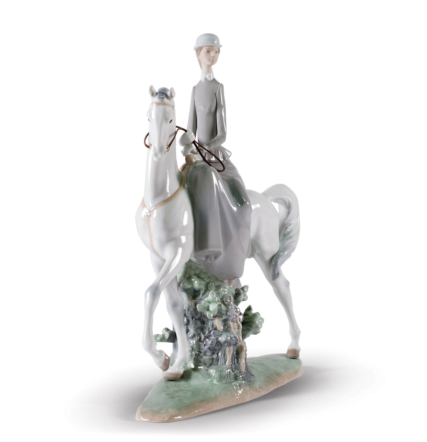 Woman on Horse Figurine