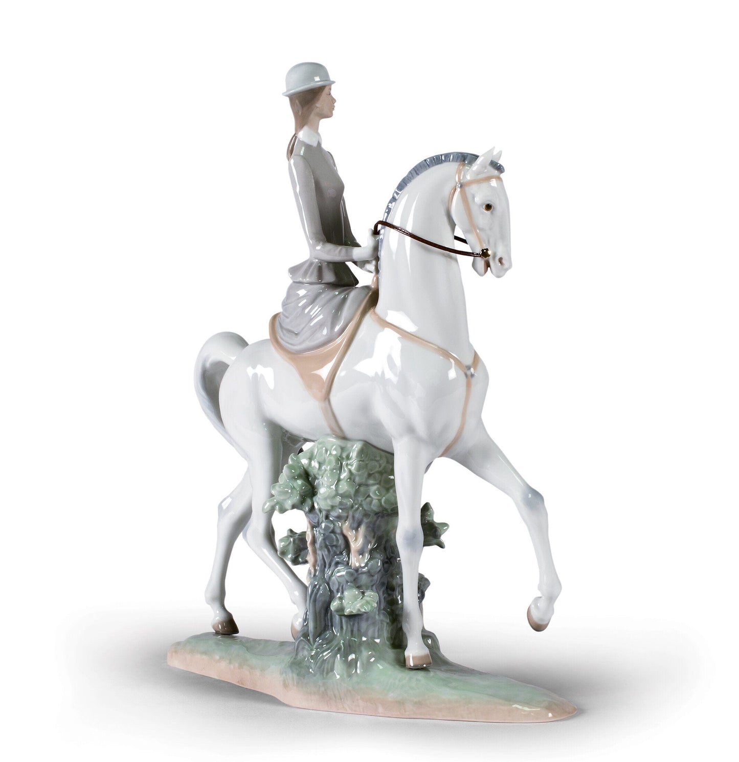 Woman on Horse Figurine