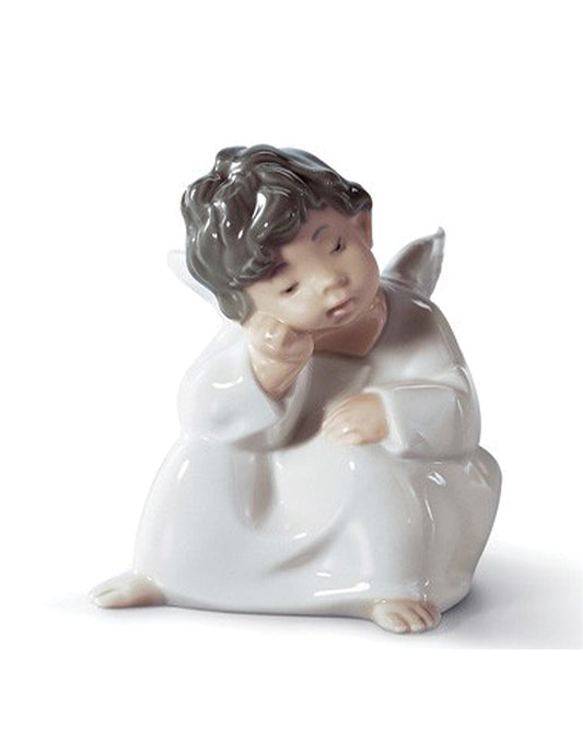 Angel Thinking Figurine - FormFluent Lladró Sculpture formfluent sydney australia