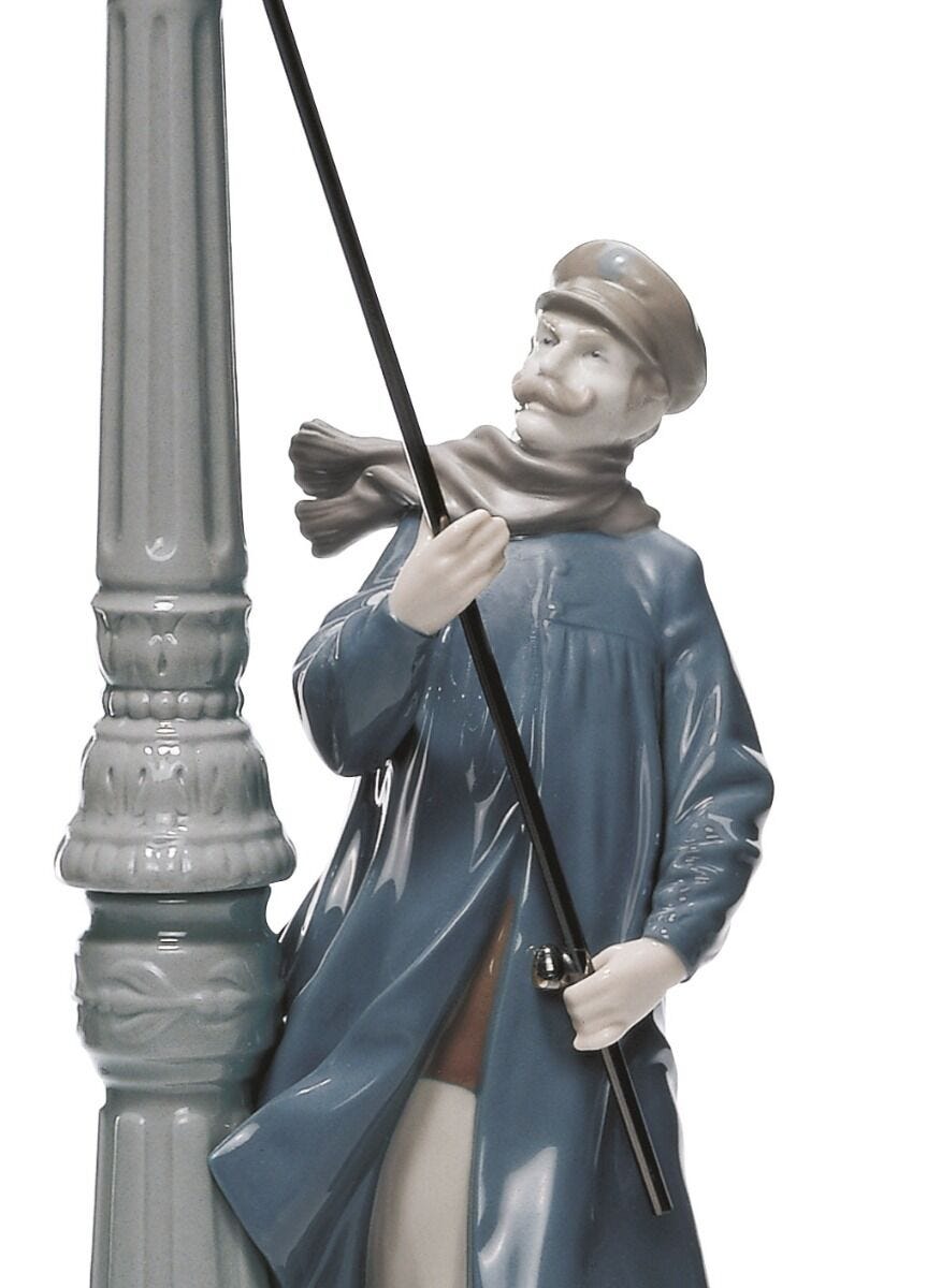 Lladró Lamplighter Man Figurine