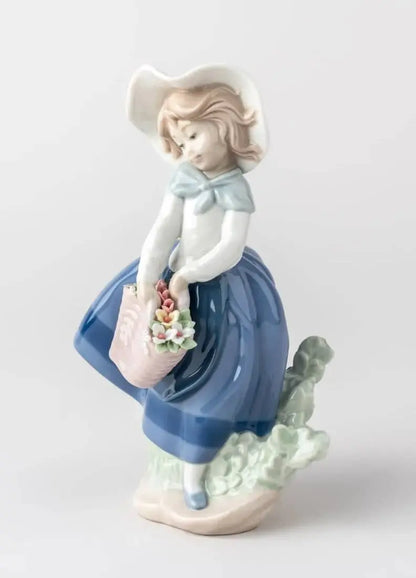  Lladró Pretty Pickings Girl Figurine Sculpture by Lladró at  FormFluent