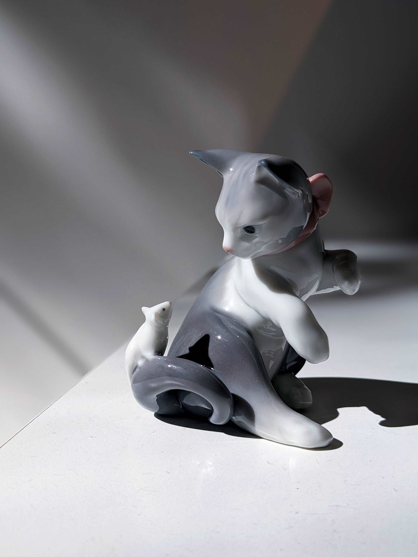 Cat and Mouse Figurine