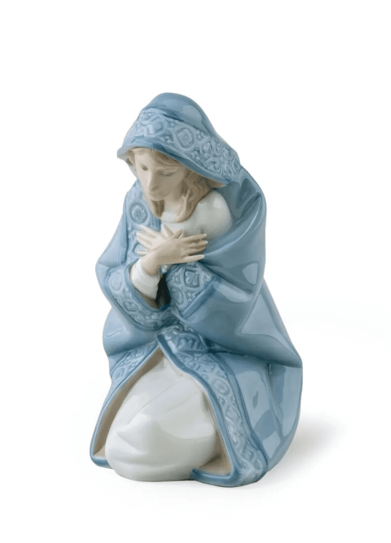 Lladró Virgin Mary Nativity Figurine II Sculpture by  Lladró at   FormFluent Sydney, Australia